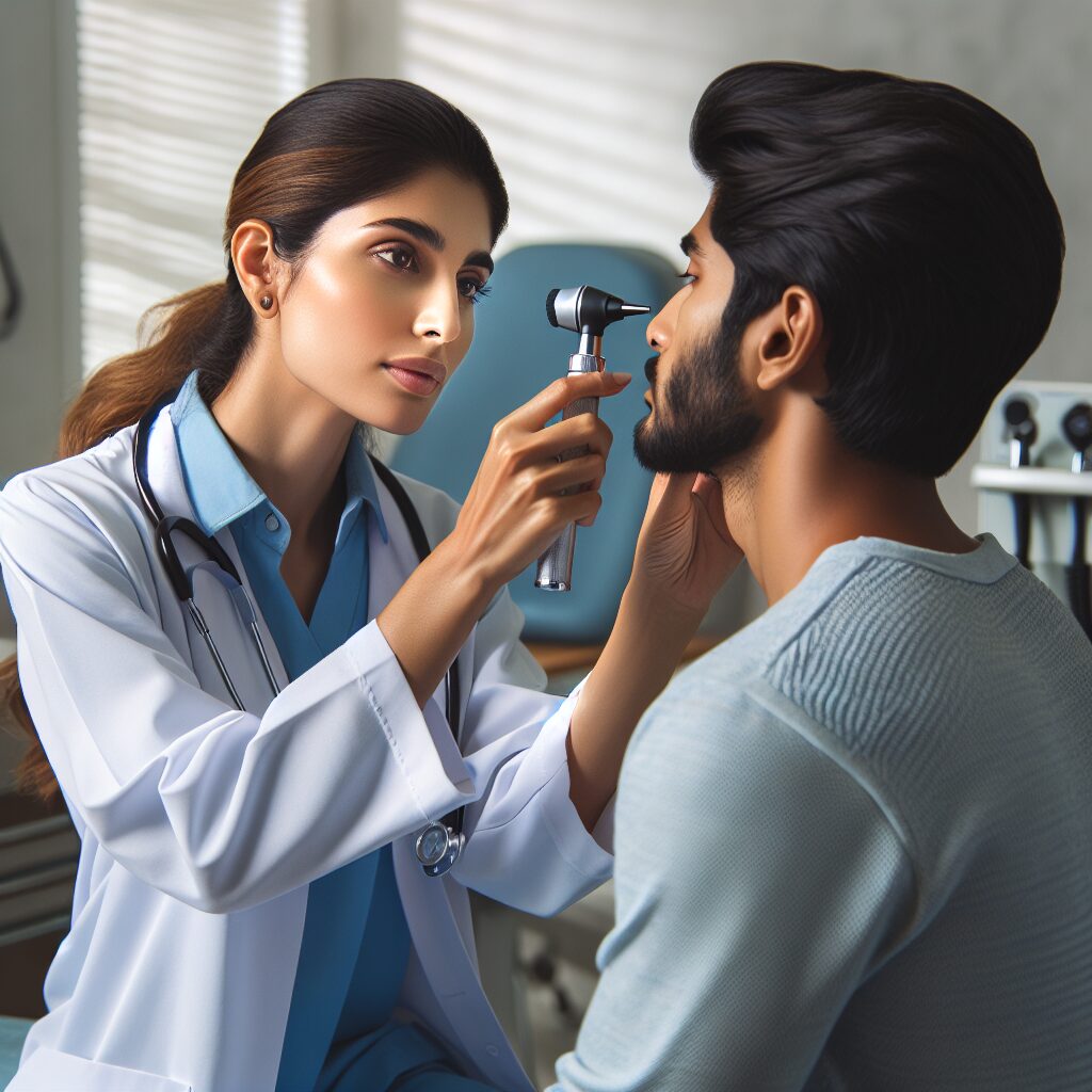 Otolaryngology (ENT) clinical setting